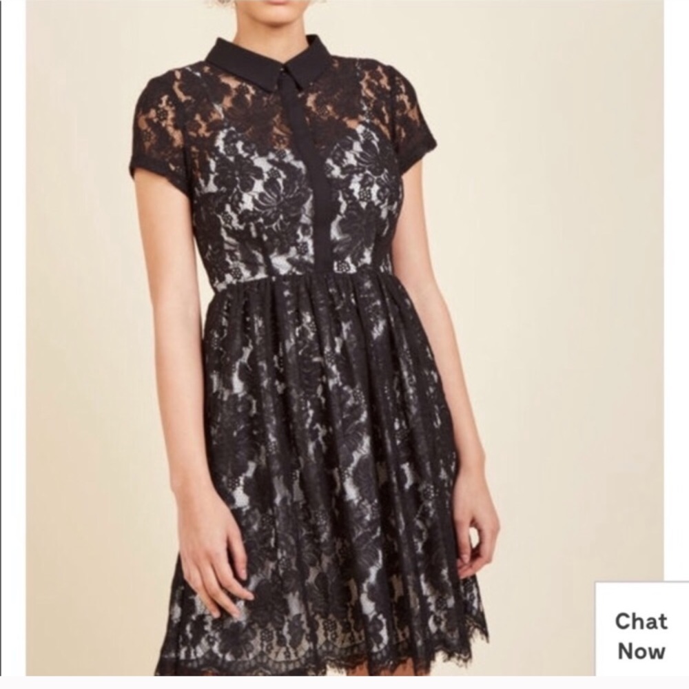 Nwot Lace Collared Dress - image 4